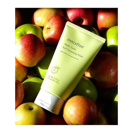 Innisfree Apple Seed Cleansing Foam, Glycerin & Lauric Acid, For All Types of Skin, 150g - Image 2