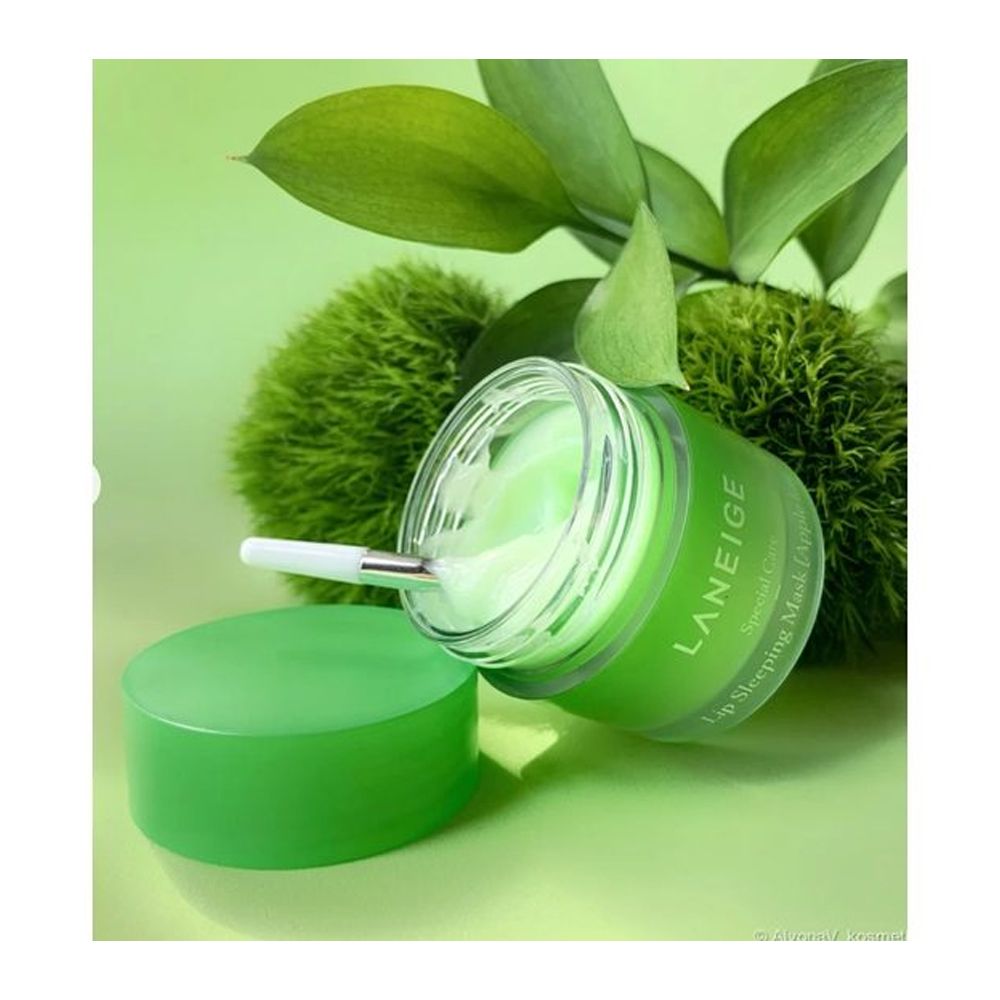 Laneige Apple Lime Lip Sleeping Mask, Coconut Oil, Shea Butter, For All Types Of Skin, 20g - Image 3