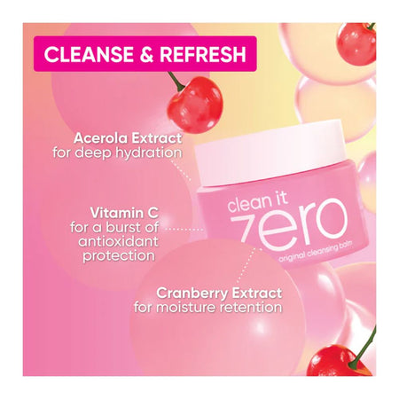 Banila CO Clean It Zero Acerola+ Original Cleansing Balm, Vitamin E & C, For All Types Of Skin, 180ml - Image 5