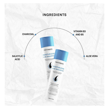 Treatments Moisturising Hair Shampoo, Vitamin A & C, Salicylic Acid, For Dry Hair, 250ml - Image 3