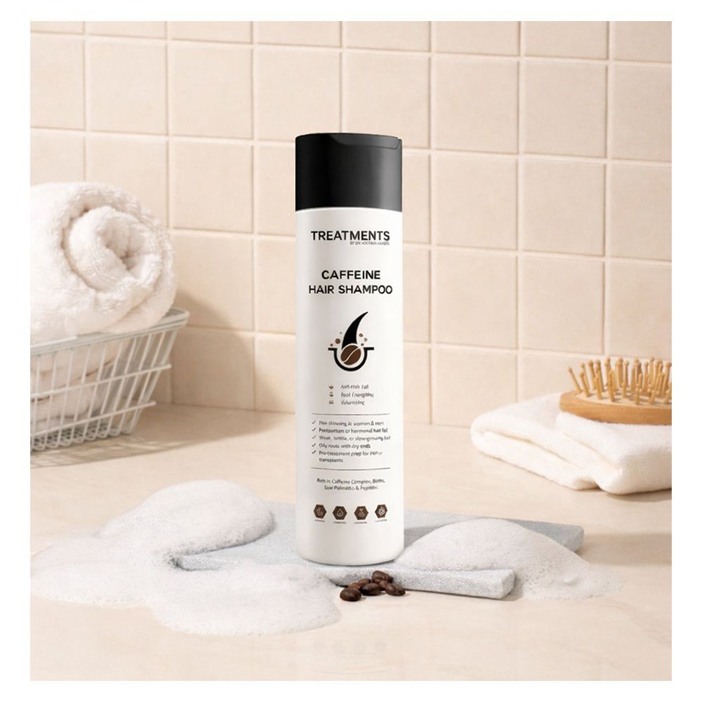 Treatments Caffeine Hair Shampoo, Niacinamide, Biotin, For All Types Of Hair, 250ml - Main Image