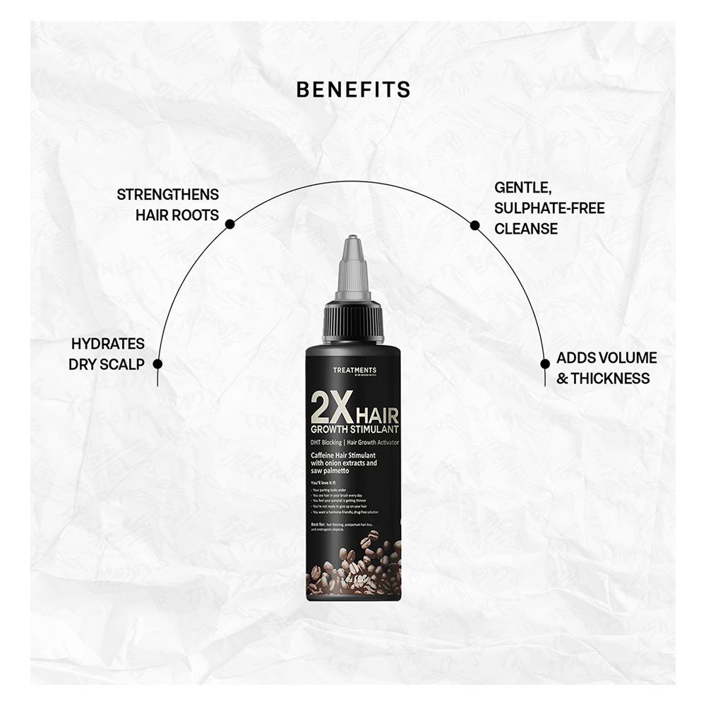 Treatments 2X Hair Grwoth Stimulant, Biotin, Multivitamins, For Hair Growth, 100ml - Image 2