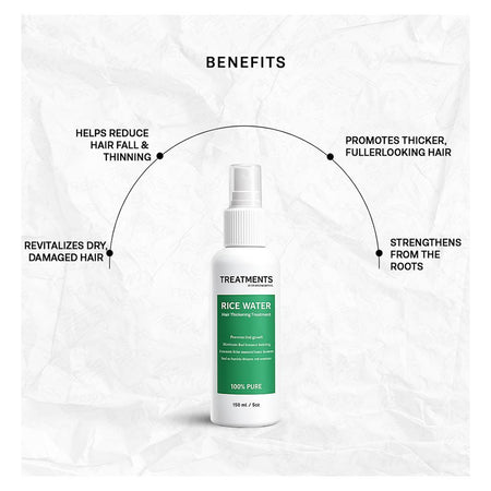 Treatments Rice Water Hair Thickening Treatment, Multivitamins, Minerals, For Hair Fall, 150ml - Image 2