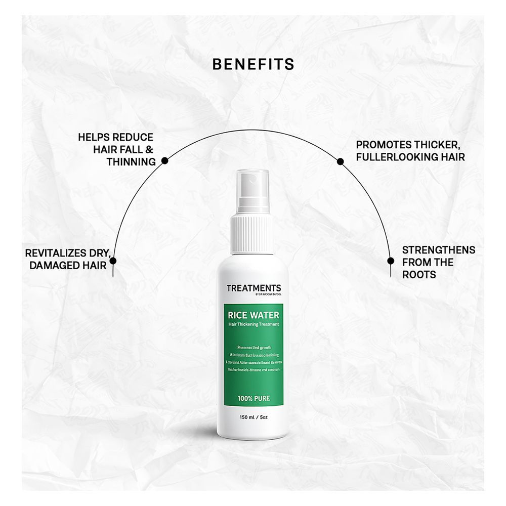 Treatments Rice Water Hair Thickening Treatment, Multivitamins, Minerals, For Hair Fall, 150ml - Image 2
