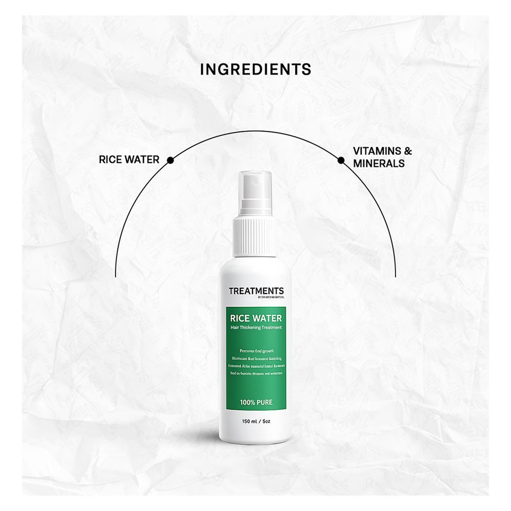 Treatments Rice Water Hair Thickening Treatment, Multivitamins, Minerals, For Hair Fall, 150ml - Image 3