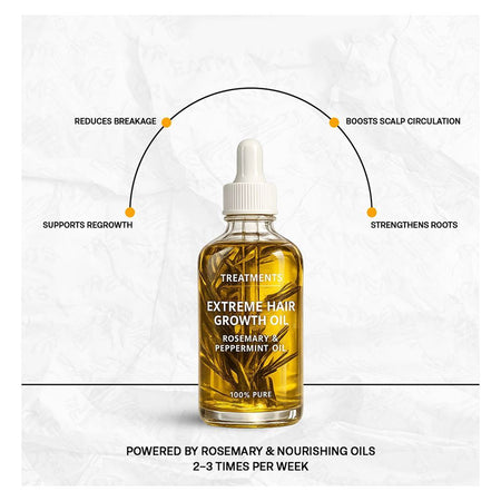 Treatments Extreme Hair Growth Oil Rosemary & Pepperment Oil, For Hair Growth, 100ml - Image 2