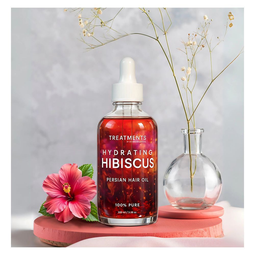 Treatments Hydrating Hibiscus Persian Hair Oil, Sesame Seed & Peppermint Oil, For Dull Hair, 100ml - Main Image