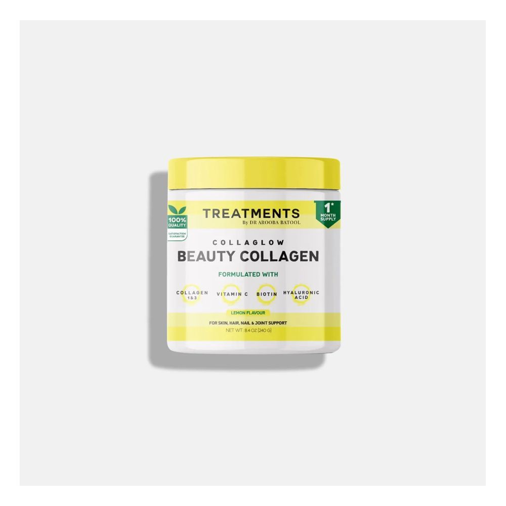 Treatments Collaglow Beauty Collagen Lemon Flavour, Hyaluronic Acid, Vitamin C & Biotin, For Skin, Nail & Joint Support, 240g - Main Image