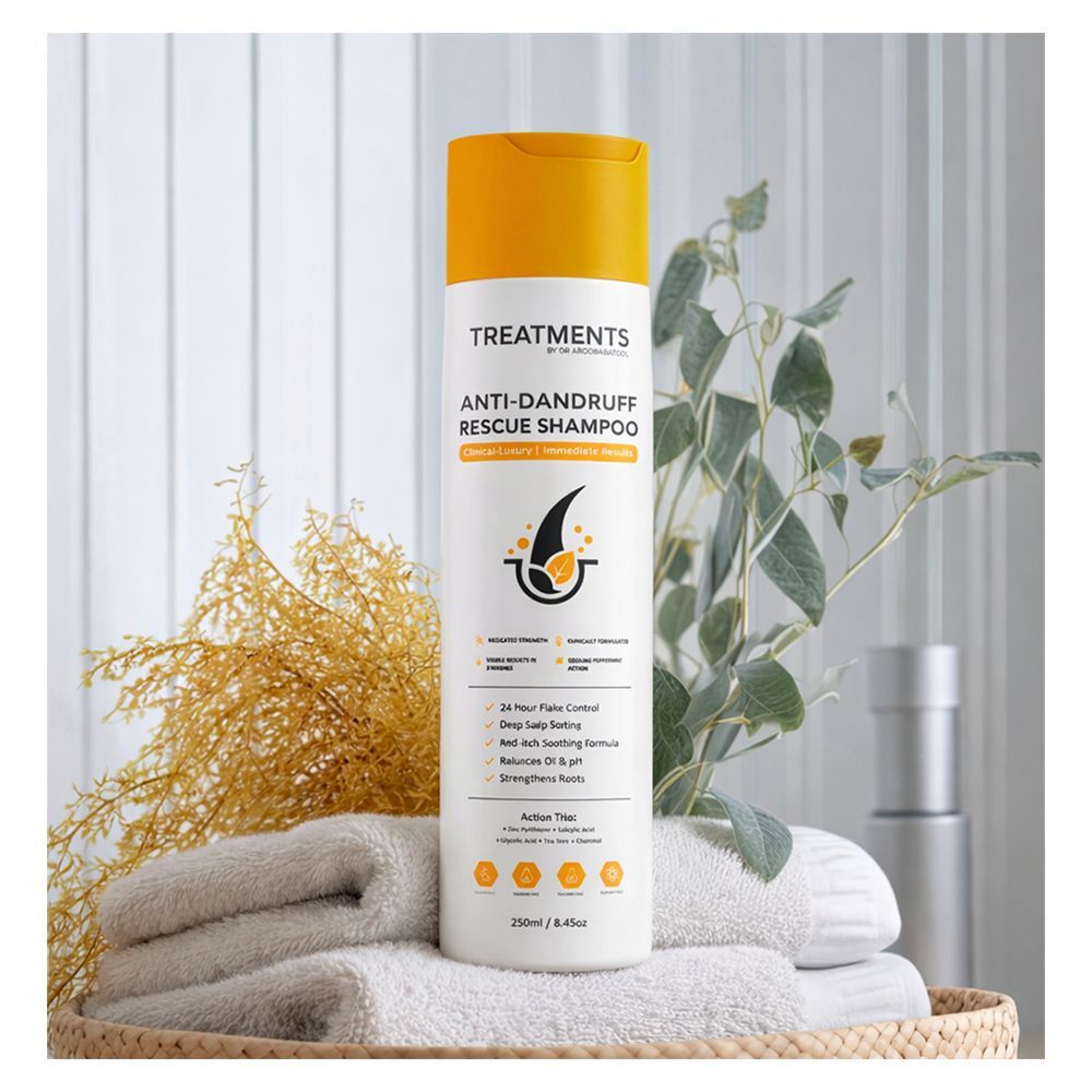 Treatments Anti-Dandruff Rescue Shampoo, Salicylic Acid, Glycolic Acid & Vitamin B5, For Dandruff, 250ml - Main Image
