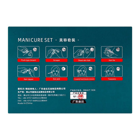 Qiang Ren Manicure Set, QR-7301, 8-Pack - Image 4