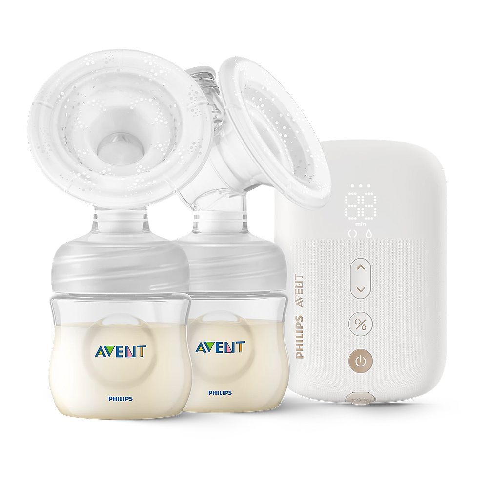 Avent Premium Plus Double Electric Breast Pump, BPA Free, 2 X 120ml Bottles, 100-240V, SCF394/11 - Main Image