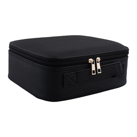 AJF Makeup Organizer with LED Mirror, Black - Main Image
