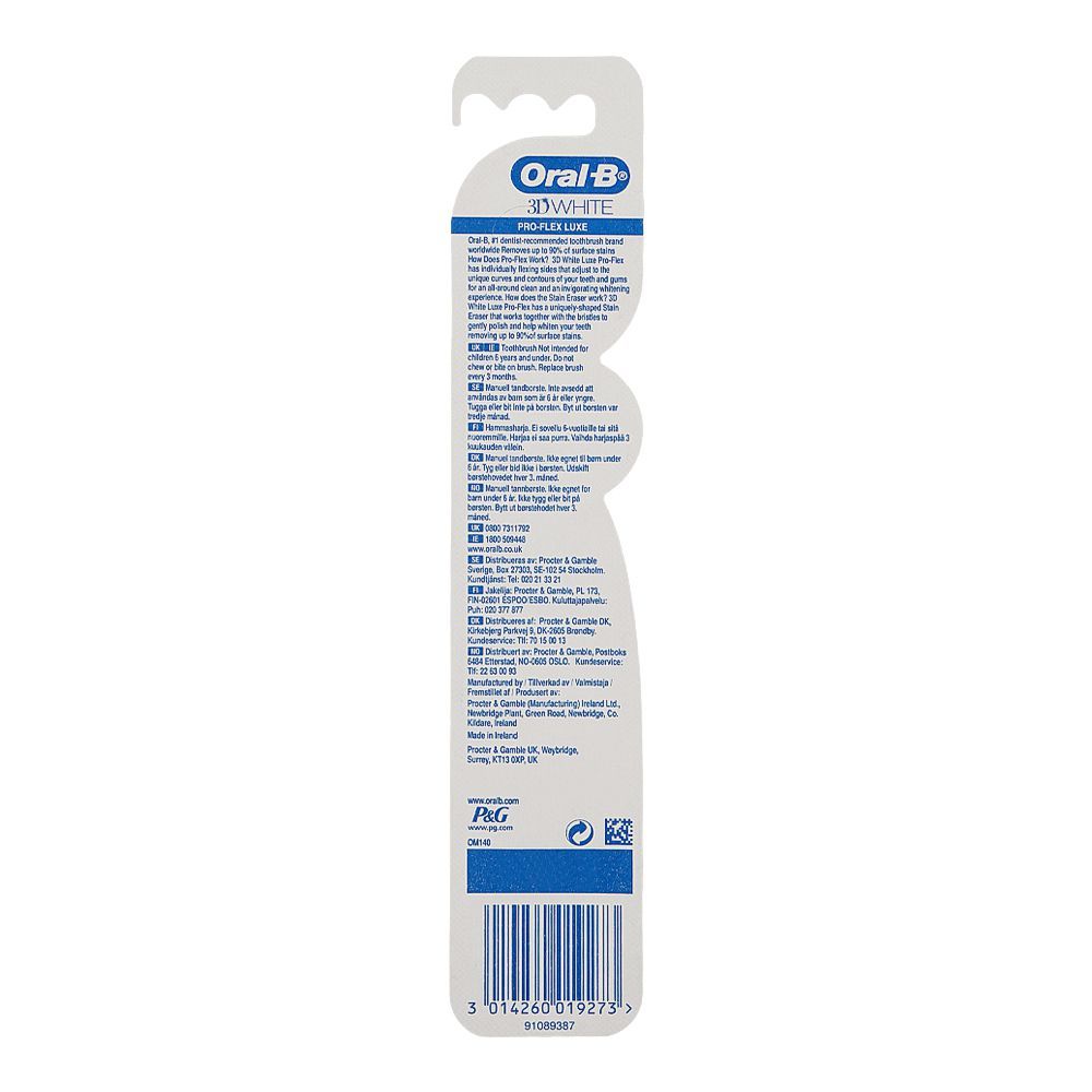 Oral-B 3D White Pro-Flex Luxe Toothbrush, Medium - Image 2