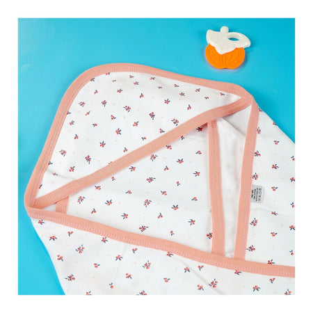TG Kids Center Baby Hanger Wrapping Sheet, White Pink Music - Image 3