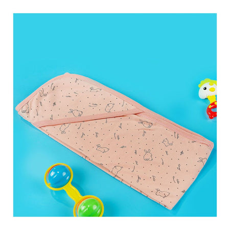TG Kids Center Baby Hanger Wrapping Sheet, Rust Rabbit - Image 2