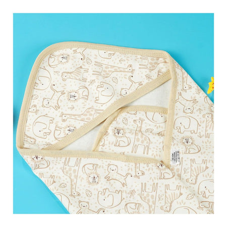 TG Kids Center Baby Hanger Wrapping Sheet, Beach White Animals - Image 3