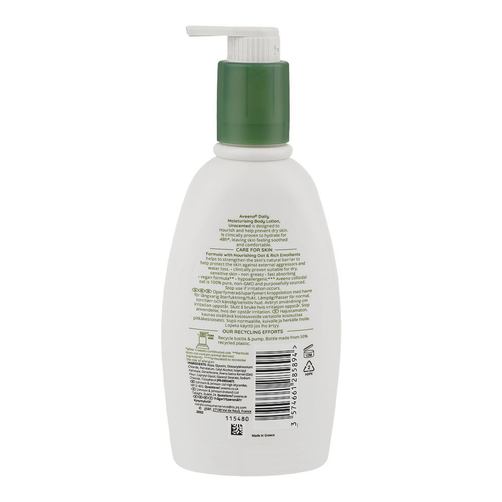 Aveeno Daily Moisturizing Body Lotion, For Normal to Dry Skin, 300ml - Image 2