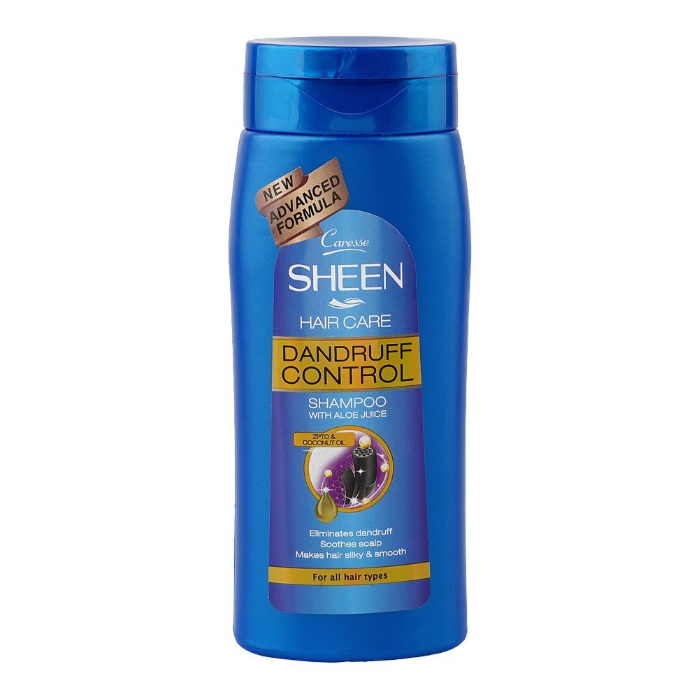 Caresse Sheen Hair Care Dandruff Control Shampoo, Aloe Vera, Coconut Oil, For All Types Of Hair, 180ml - Main Image