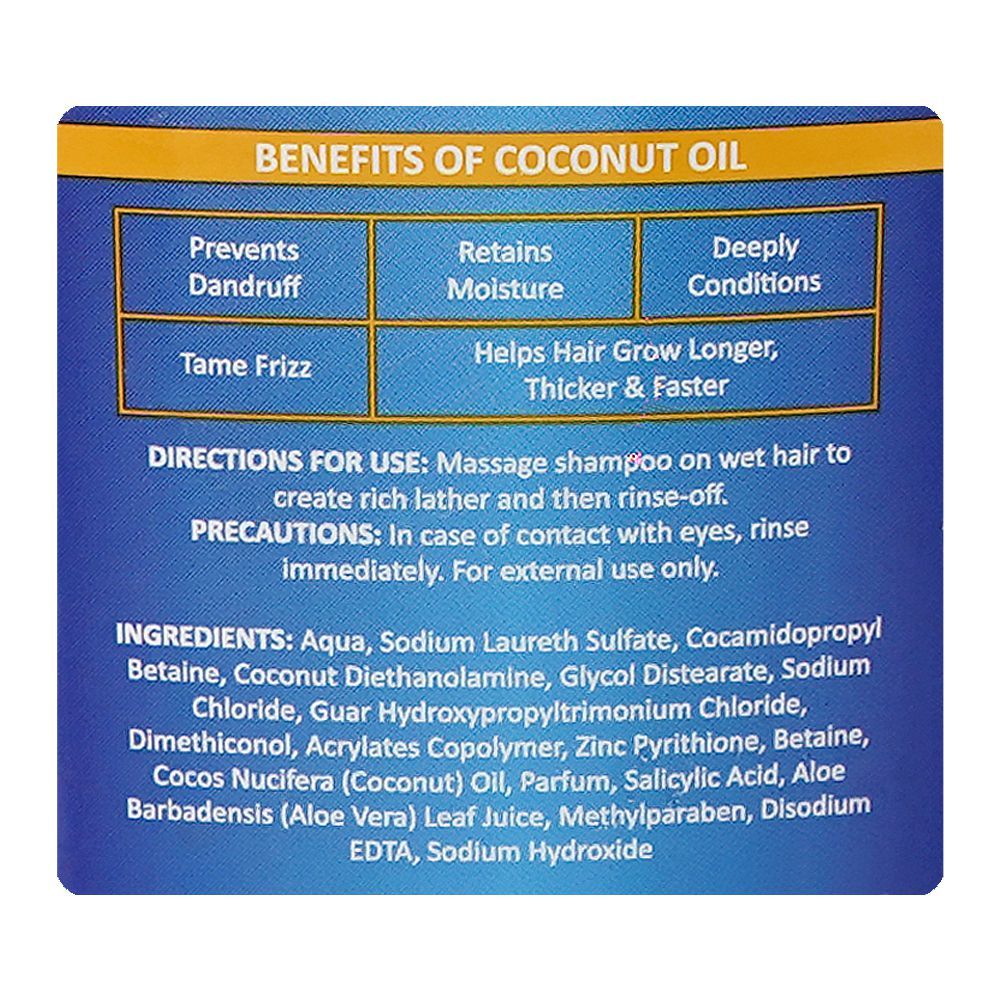 Caresse Sheen Hair Care Dandruff Control Shampoo, Aloe Vera, Coconut Oil, For All Types Of Hair, 180ml - Image 3