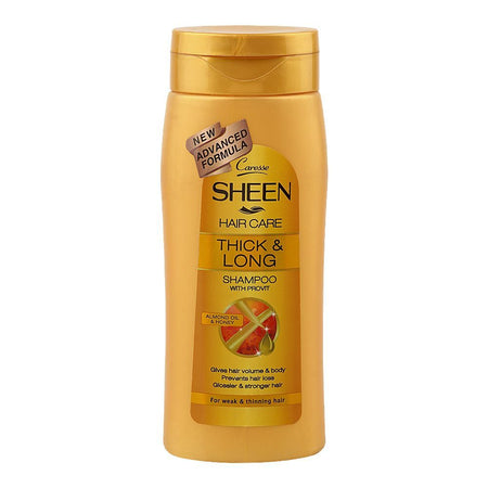 Caresse Sheen Hair Care Thick & Long Shampoo, Almond Oil, Honey, For Weak & Thin Hair, 180ml - Main Image