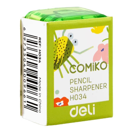 Deli Comiko Pencil Sharpner, Green, H034 - Image 2
