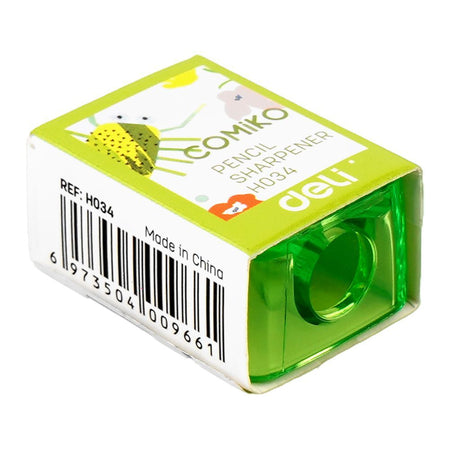 Deli Comiko Pencil Sharpner, Green, H034 - Image 3