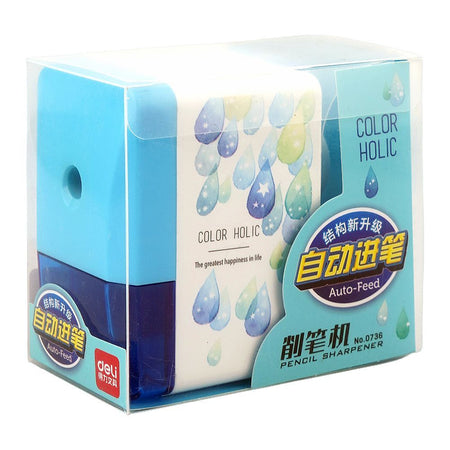 Deli Color Holic Rotary Pencil Sharpener, Blue, E0736 - Image 5