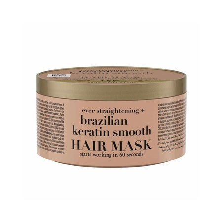 OGX Ever Straightening + Brazilian Keratin Smooth Hair Mask, Citric Acid, Glycerin, For Dry & Frizzy Hair, 300ml - Main Image