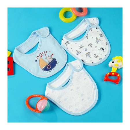 TG Kids Center Bib, Sky Blue Journey, 3-Pack - Image 2