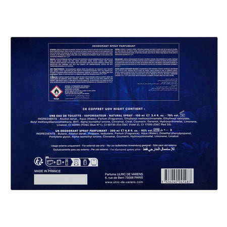 UDV Night Set For Men, Eau De Toilette 100ml + Deodorant 200ml - Image 2