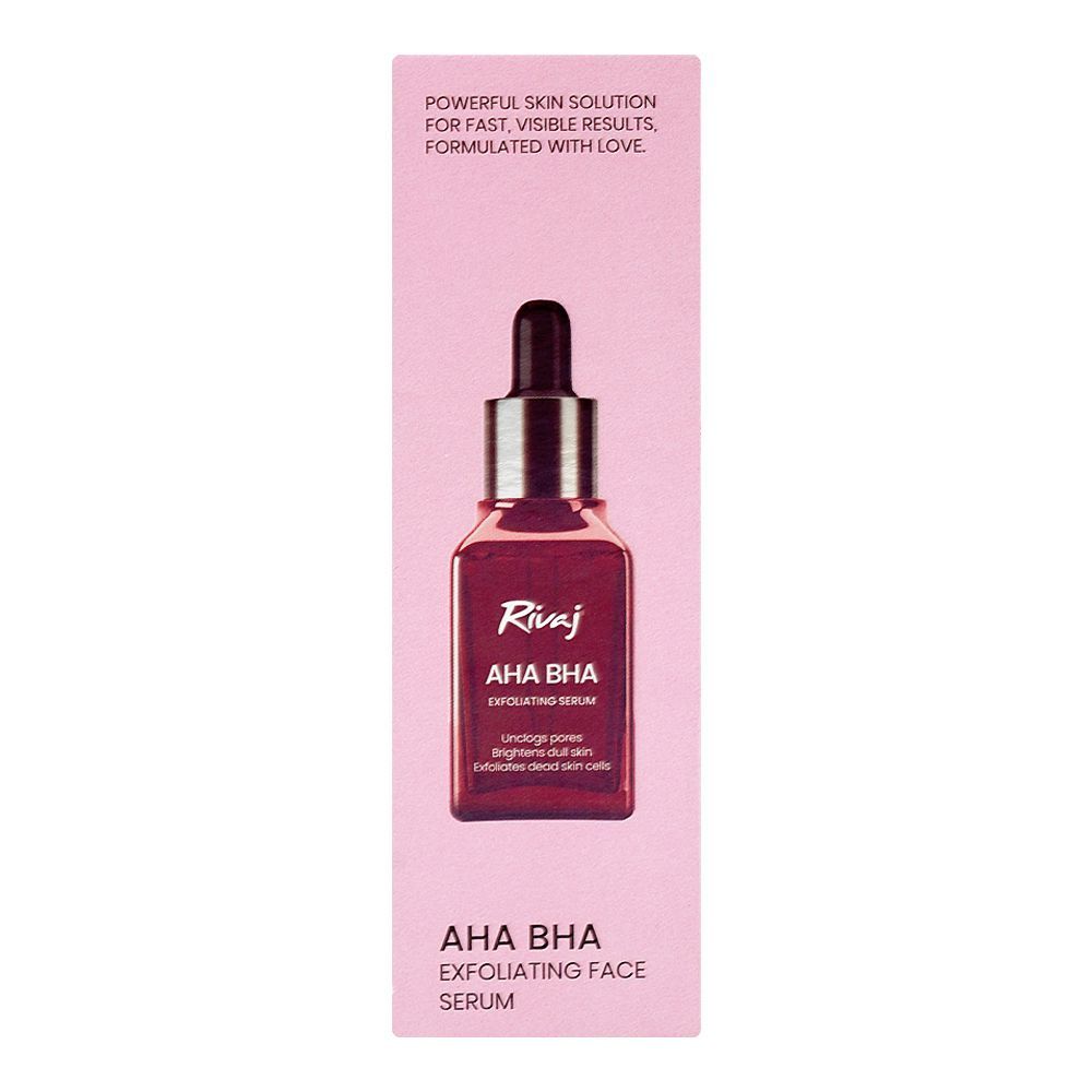 Rivaj UK AHA BHA Exfoliating Face Serum, Glycerin, Salicylic Acid, For Radiant Skin, 30ml - Image 4