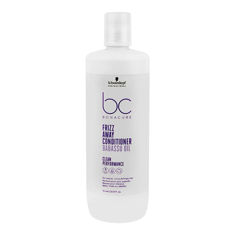 Schwarzkopf BC Bonacure Frizz Away Babassu Oil Conditioner, Shea Butter, Citric Acid, For Frizzy Hair, 1 Liter - Main Image