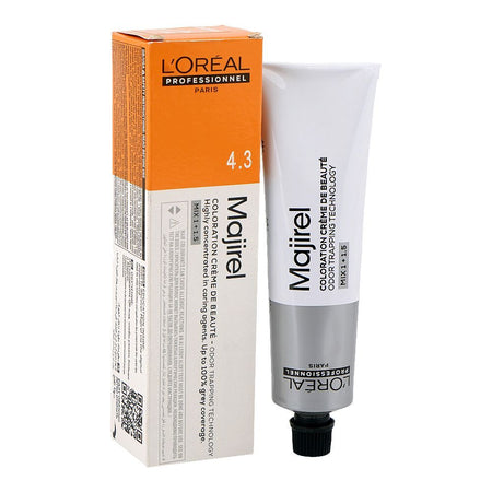 L'Oreal Professionnel Majirel Hair Colouring Cream, 4.3 Golden Brown, 60ml - Main Image