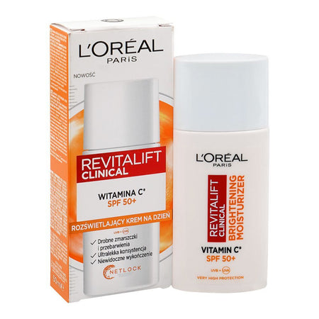 L'Oreal Paris Revitalift Clinical Vitamin C SPF 50+ Brightening Daily Moisturizer, Glycerin, For All Types Of Skin, 50ml - Main Image