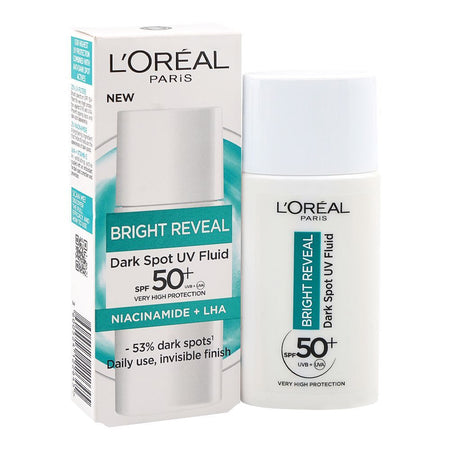 L'Oreal Paris Bright Reveal Dark Spot UV Fluid, SPF50+ Niacinamide, Salicylic Acid, For All Types Of Skin, 50ml - Main Image