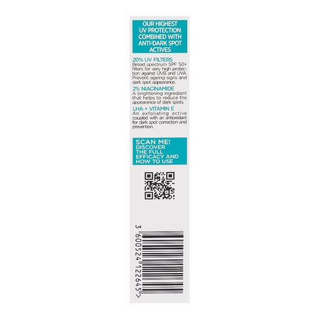 L'Oreal Paris Bright Reveal Dark Spot UV Fluid, SPF50+ Niacinamide, Salicylic Acid, For All Types Of Skin, 50ml - Image 3