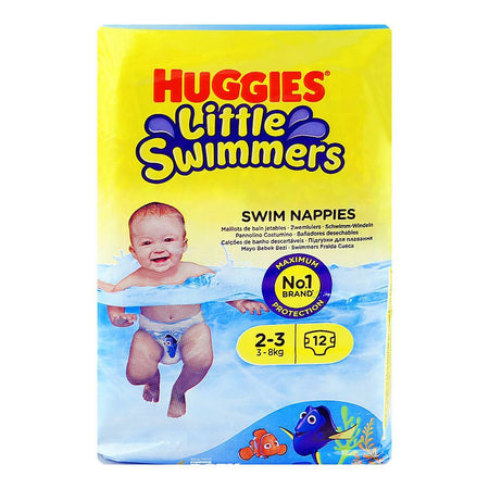 Huggies Little Swimmers Swim Nappies, 2-3years, 3-8kg, 12-Pack - Main Image