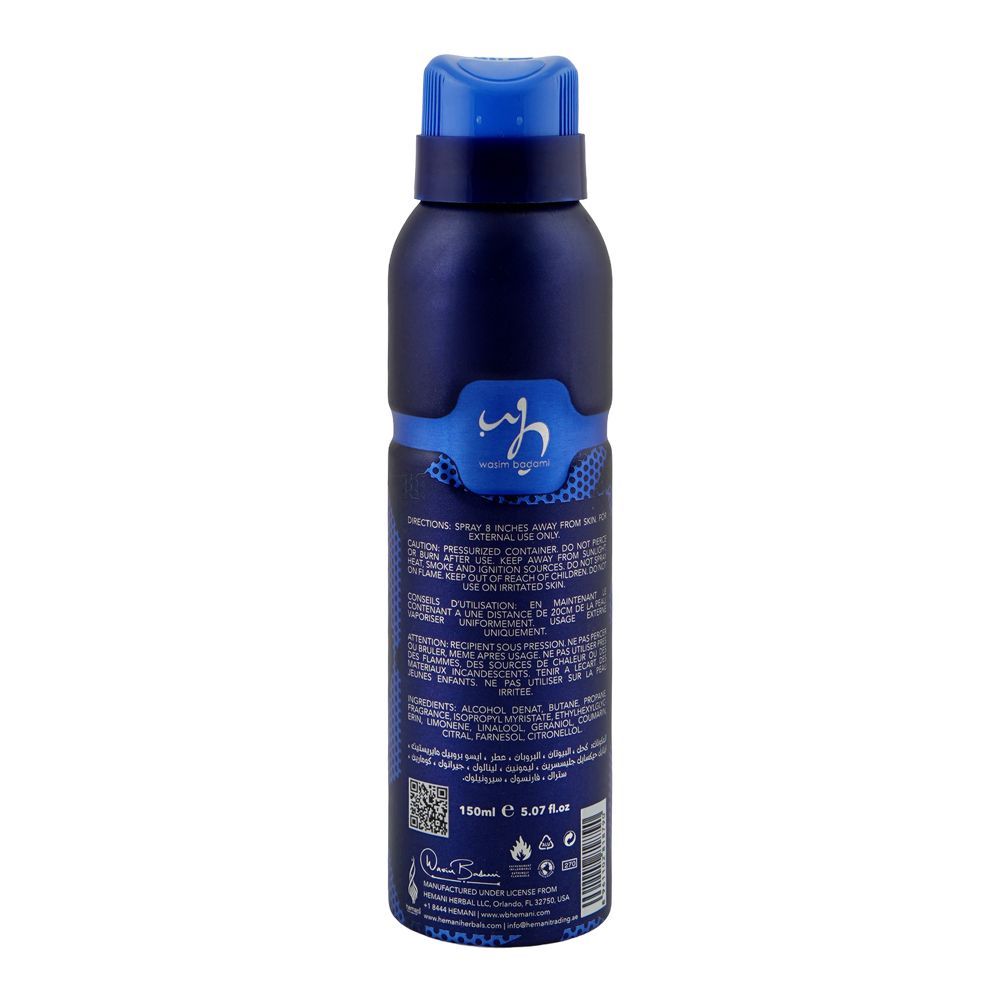 Wasim Badami Exclusive Intense Body Spray, For Men, 150ml - Image 2
