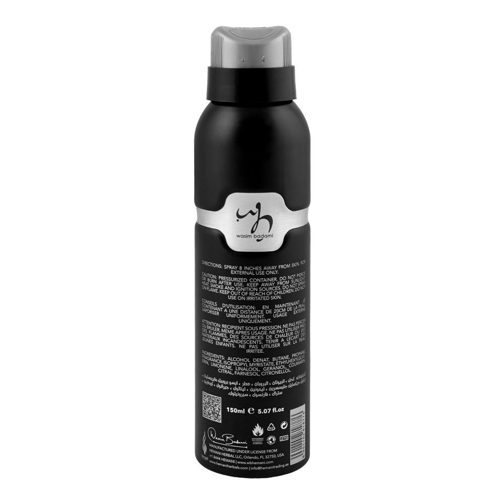Wasim Badami Venturous Pour Homme Body Spray, For Men, 150ml - Image 2