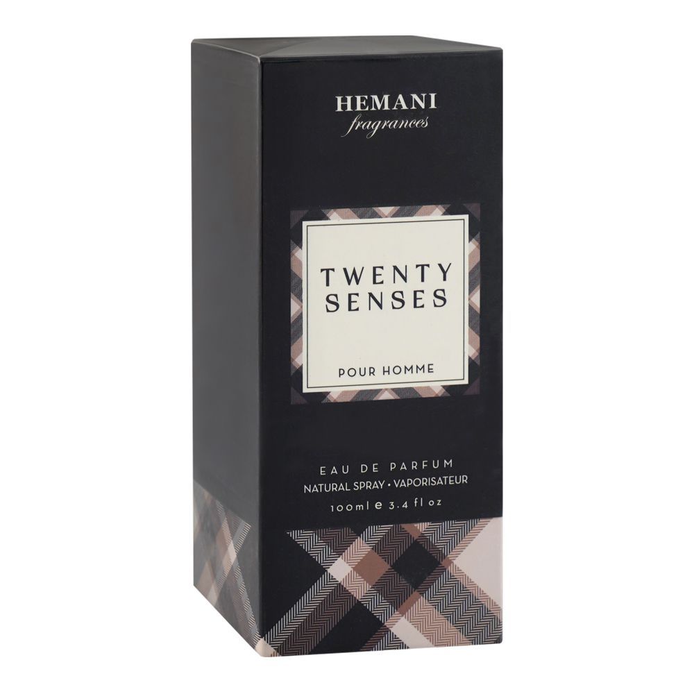 Hemani Twenty Senses Pour Homme, Eau De Parfum, For Men, 100ml - Image 2