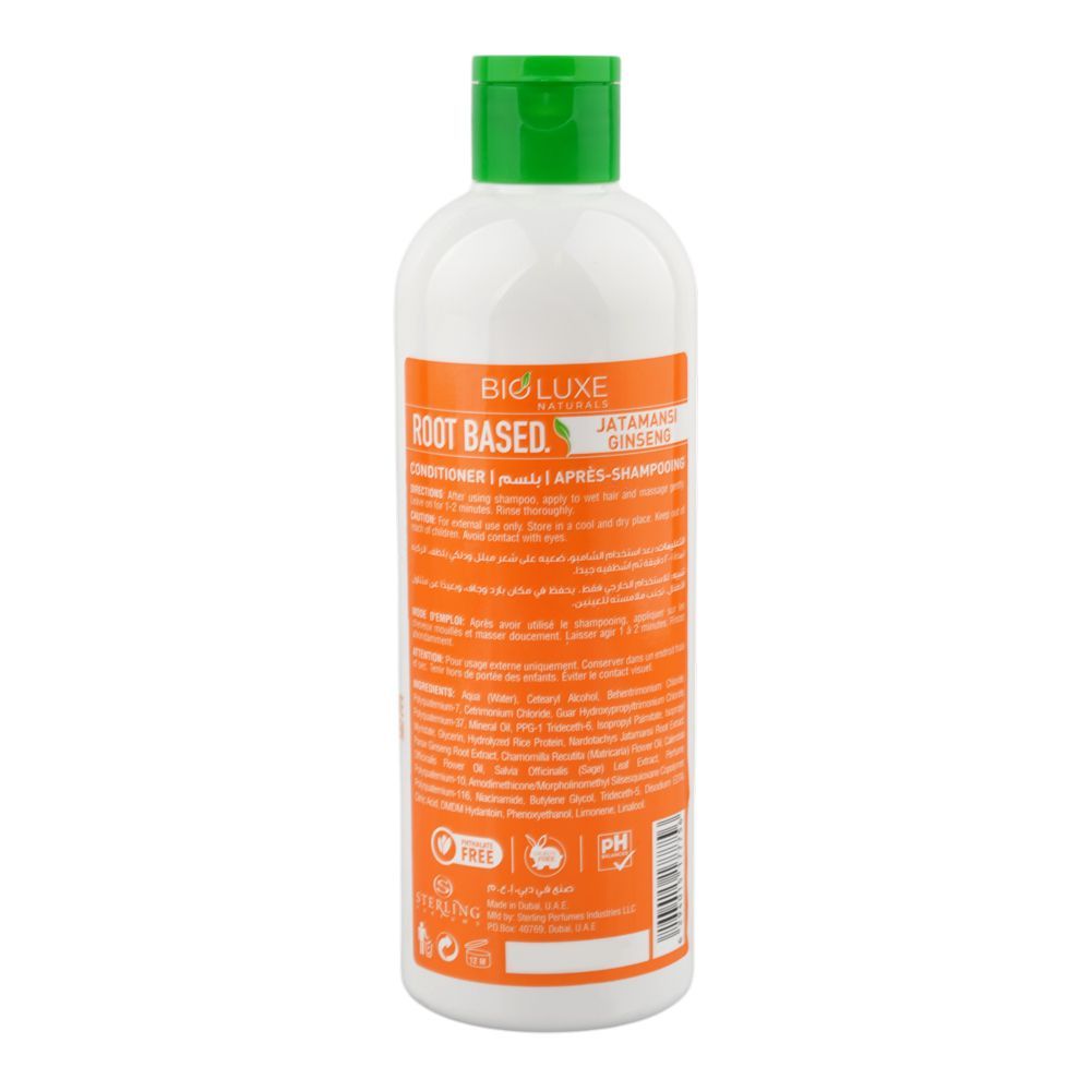 Bio Luxe Naturals Root Based Ginseng Anti-Hair Fall Conditioner, Niacinamide, For Hair Fall, 480ml - Image 2