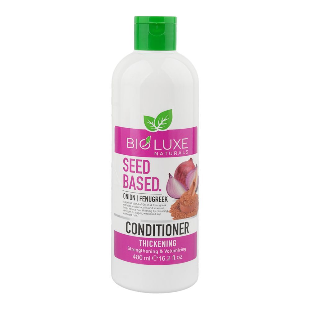 Bio Luxe Naturals Seed Based Onion Thickening Conditioner, Niacinamide, For Thick Hair, 480ml - Main Image