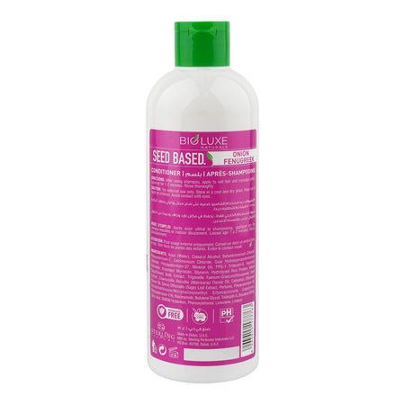 Bio Luxe Naturals Seed Based Onion Thickening Conditioner, Niacinamide, For Thick Hair, 480ml - Image 2