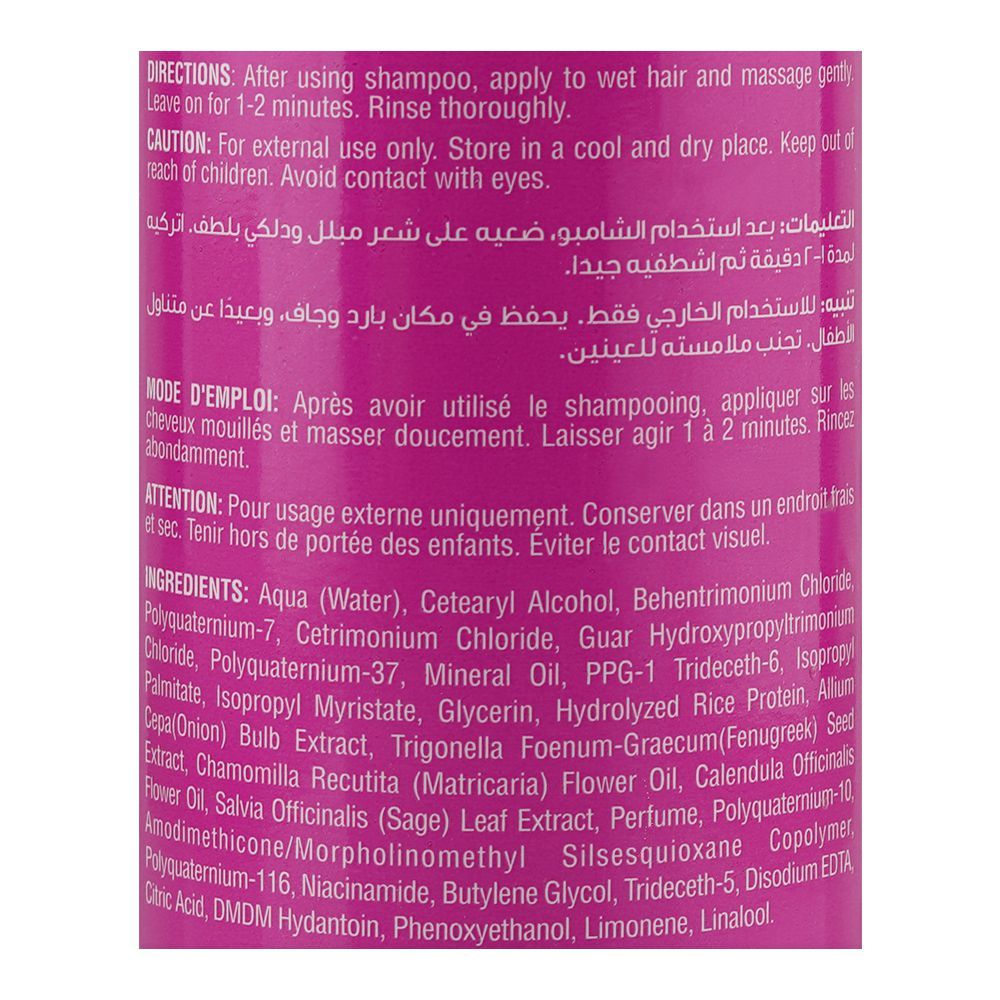Bio Luxe Naturals Seed Based Onion Thickening Conditioner, Niacinamide, For Thick Hair, 480ml - Image 3