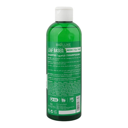 Bio Luxe Naturals Leaf Based Neem Tea Tree Purifying Shampoo, Niacinamide, For Dandruff, 480ml - Image 2