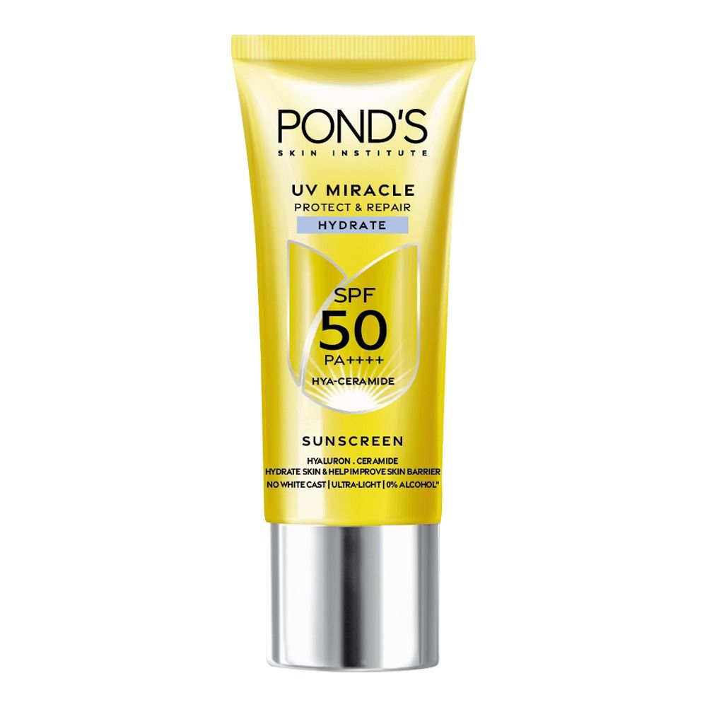 Pond's UV Miracle Protect & Repair Hydrate SPF50 PA++++ Hya-Ceramide Sunscreen 50g - Main Image