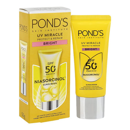 Pond's UV Miracle Protect & Repair Bright SPF50 PA++++ Niasorcinol Sunscreen 50g - Image 2