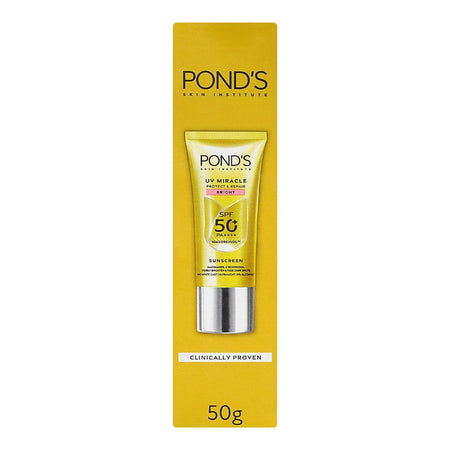 Pond's UV Miracle Protect & Repair Bright SPF50 PA++++ Niasorcinol Sunscreen 50g - Image 5