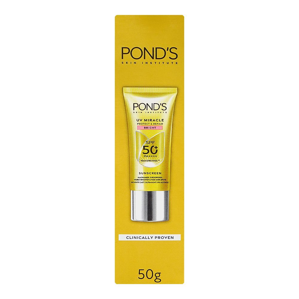 Pond's UV Miracle Protect & Repair Bright SPF50 PA++++ Niasorcinol Sunscreen 50g - Image 5
