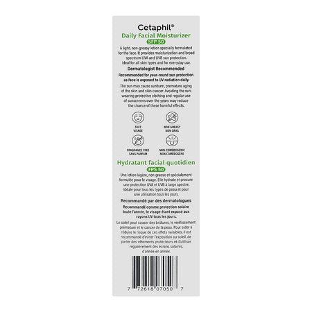 Cetaphil Daily Facial Moisturizer, Paraben & Fragrance Free, SPF 15, Broad Spectrum, All Skin Types, 50ml - Image 2